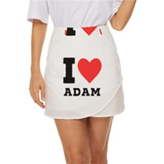 I love Adam  Mini Front Wrap Skirt