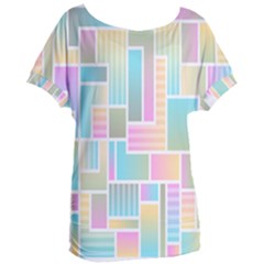 Color-blocks Women s Oversized Tee by nateshop