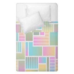 Color-blocks Duvet Cover Double Side (single Size) by nateshop