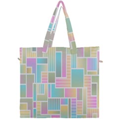 Color-blocks Canvas Travel Bag by nateshop