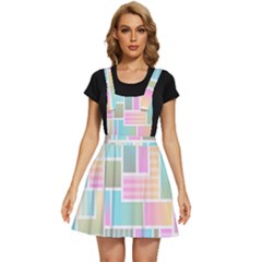 Color-blocks Apron Dress