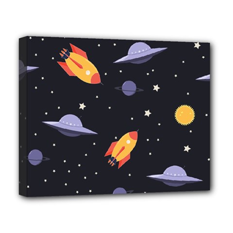 Cosmos Deluxe Canvas 20  X 16  (stretched) by nateshop