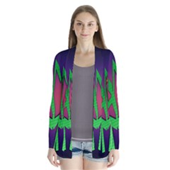 Dancing Drape Collar Cardigan by nateshop