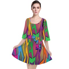 Dancing Velour Kimono Dress by nateshop