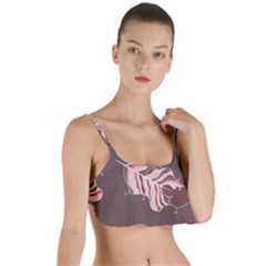 Feather Layered Top Bikini Top  by nateshop