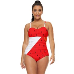 Fruit-01 Retro Full Coverage Swimsuit