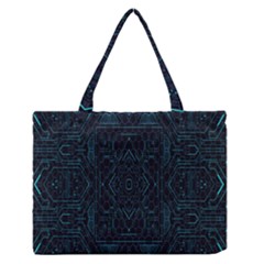 Geometric-art-003 Zipper Medium Tote Bag by nateshop