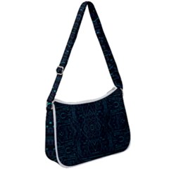 Geometric-art-003 Zip Up Shoulder Bag by nateshop