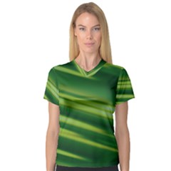 Green-01 V-Neck Sport Mesh Tee