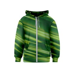 Green-01 Kids  Zipper Hoodie by nateshop