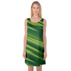 Green-01 Sleeveless Satin Nightdress