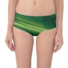 Green-01 Mid-Waist Bikini Bottoms