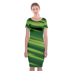 Green-01 Classic Short Sleeve Midi Dress by nateshop