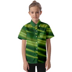 Green-01 Kids  Short Sleeve Shirt