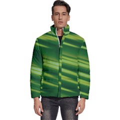 Green-01 Men s Puffer Bubble Jacket Coat