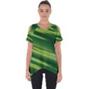 Green-01 Cut Out Side Drop Tee View1
