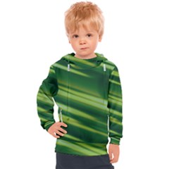 Green-01 Kids  Hooded Pullover