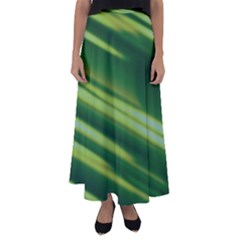 Green-01 Flared Maxi Skirt