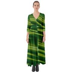 Green-01 Button Up Boho Maxi Dress