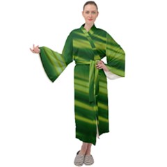 Green-01 Maxi Velvet Kimono