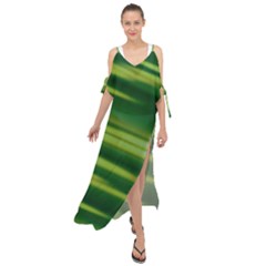 Green-01 Maxi Chiffon Cover Up Dress