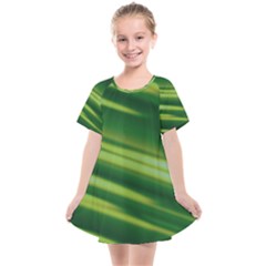 Green-01 Kids  Smock Dress