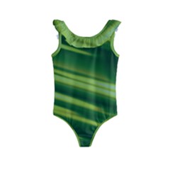 Green-01 Kids  Frill Swimsuit by nateshop