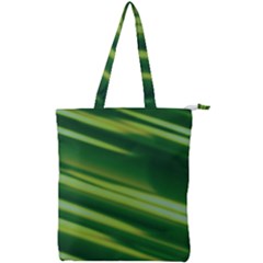 Green-01 Double Zip Up Tote Bag