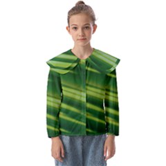 Green-01 Kids  Peter Pan Collar Blouse