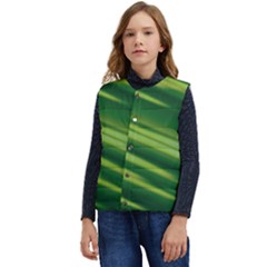 Green-01 Kid s Short Button Up Puffer Vest	