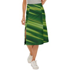 Green-01 Midi Panel Skirt