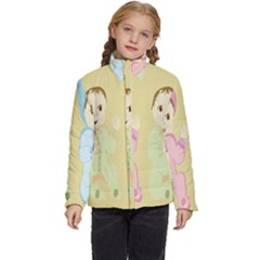 Happy 01 Kids  Puffer Bubble Jacket Coat by nateshop