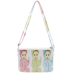 Happy Double Gusset Crossbody Bag by nateshop