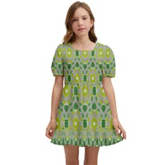 Leaf - 02 Kids  Short Sleeve Dolly Dress