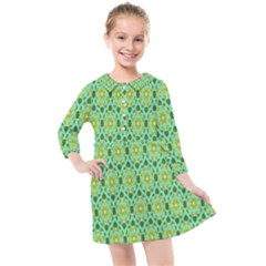 Leaf - 03 Kids  Quarter Sleeve Shirt Dress by nateshop