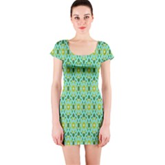 Leaf - 04 Short Sleeve Bodycon Dress by nateshop