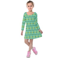 Leaf - 04 Kids  Long Sleeve Velvet Dress by nateshop