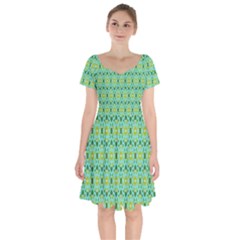 Leaf - 04 Short Sleeve Bardot Dress