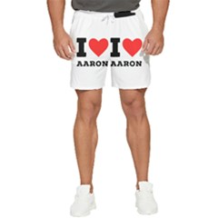 I Love Aaron Men s Runner Shorts by ilovewhateva