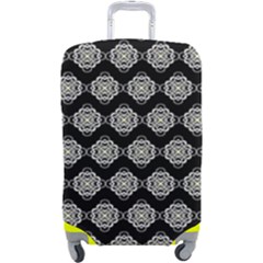 Abstract Knot Geometric Tile Pattern Luggage Cover (large) by GardenOfOphir