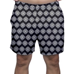 Abstract Knot Geometric Tile Pattern Men s Shorts by GardenOfOphir