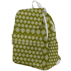 Abstract Knot Geometric Tile Pattern Top Flap Backpack