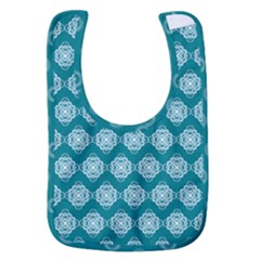 Abstract Knot Geometric Tile Pattern Baby Bib by GardenOfOphir