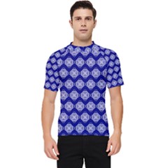 Abstract Knot Geometric Tile Pattern Men s Short Sleeve Rash Guard by GardenOfOphir