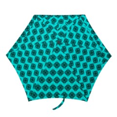 Abstract Knot Geometric Tile Pattern Mini Folding Umbrellas by GardenOfOphir