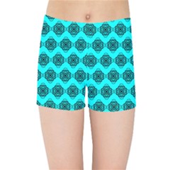 Abstract Knot Geometric Tile Pattern Kids  Sports Shorts by GardenOfOphir
