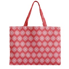 Abstract Knot Geometric Tile Pattern Zipper Mini Tote Bag by GardenOfOphir