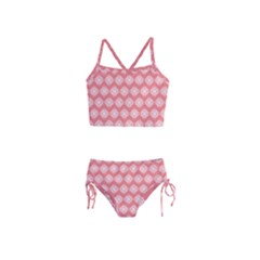 Abstract Knot Geometric Tile Pattern Girls  Tankini Swimsuit by GardenOfOphir