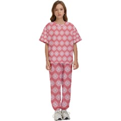 Abstract Knot Geometric Tile Pattern Kids  Tee And Pants Sports Set by GardenOfOphir