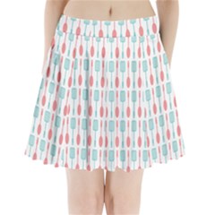 Spatula Spoon Pattern Pleated Mini Skirt by GardenOfOphir